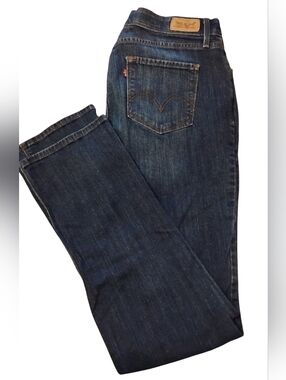 Dark Blue Women's Levi's Straight-Leg Jeans - Unknown Brand